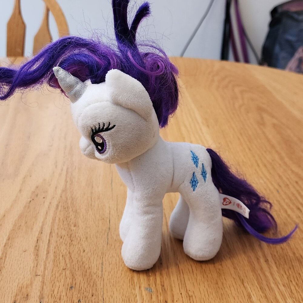 Ty My Little Pony "Rarity" Stuffed Animal Toy - Picture 2 of 15